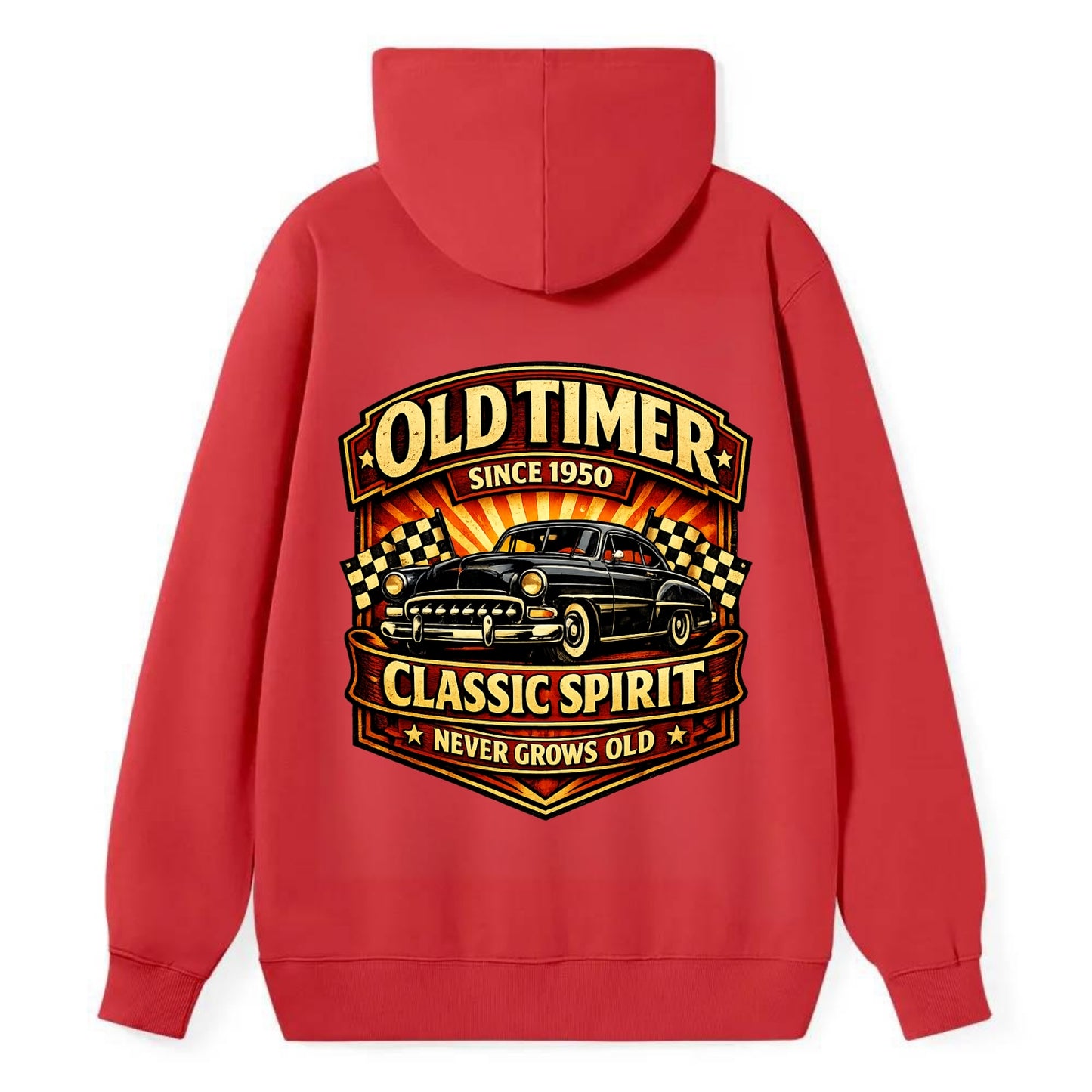 Old Timer Classic Spirit - Classic Pullover Hoodie - Red