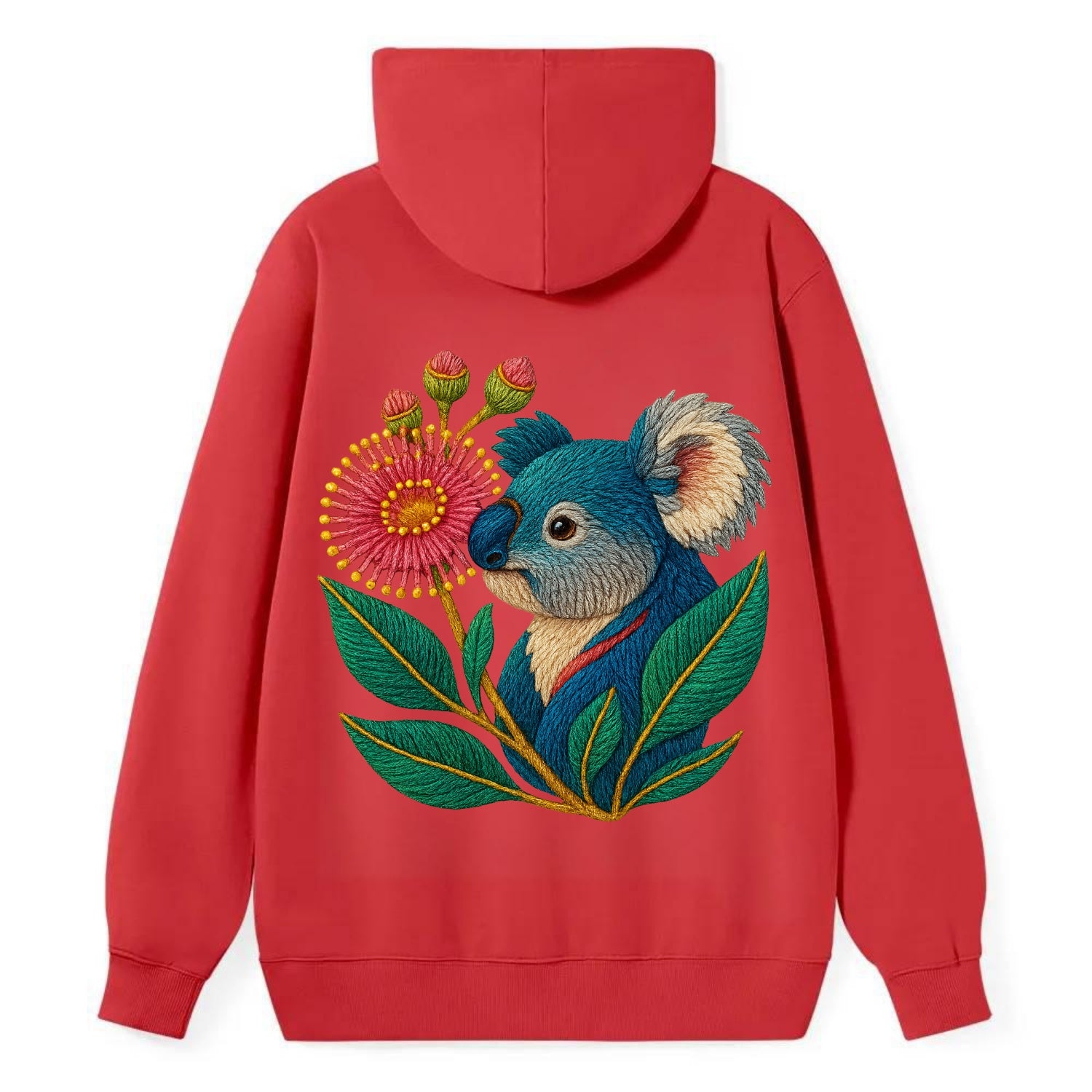 Koala Eucalyptus Bloom - Classic Pullover Hoodie - Red