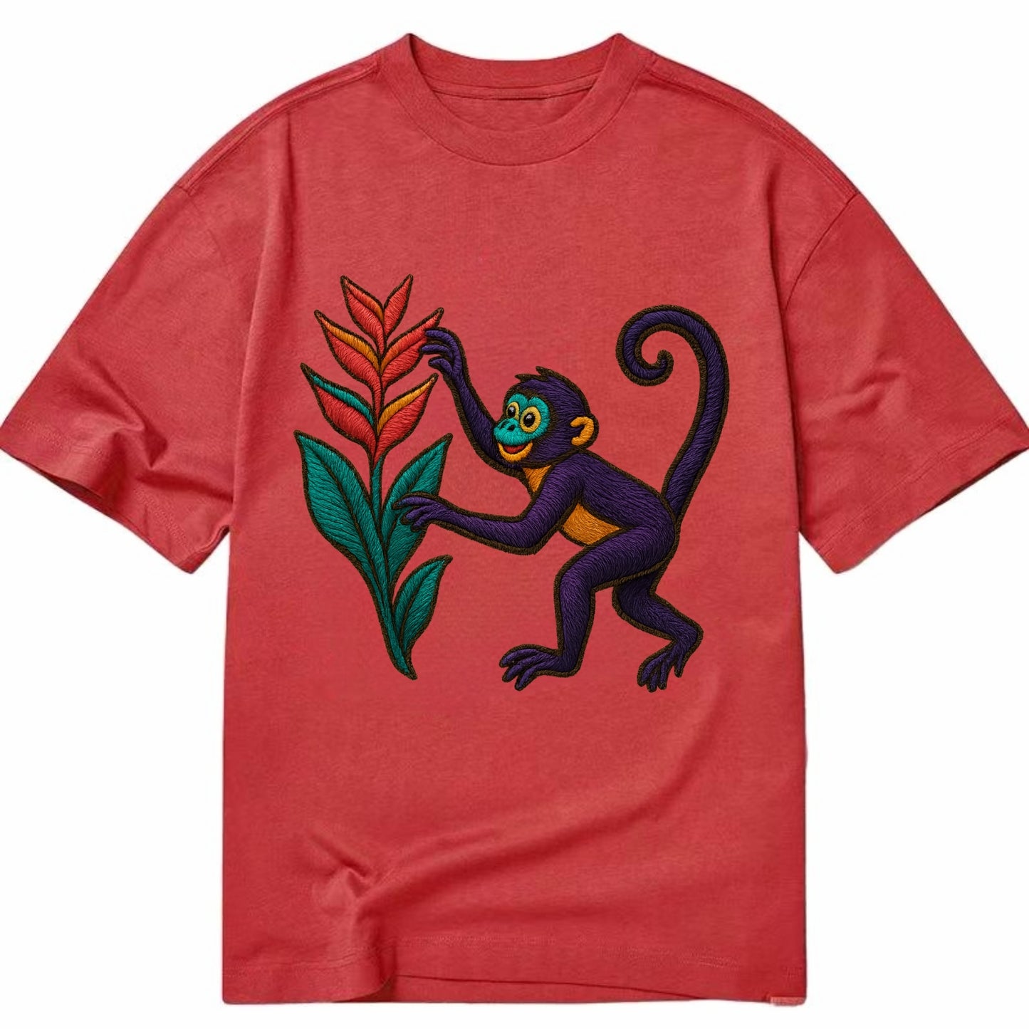 Spider Monkey - Classic T-shirt - Red