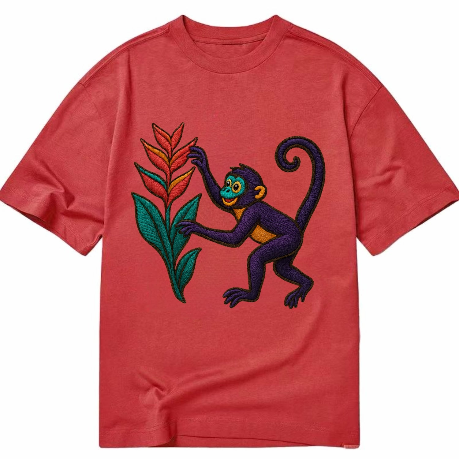 Spider Monkey - Classic T-shirt - Red