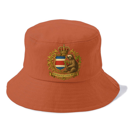 Costa Rica Sloth Emblem  - Bucket Hat