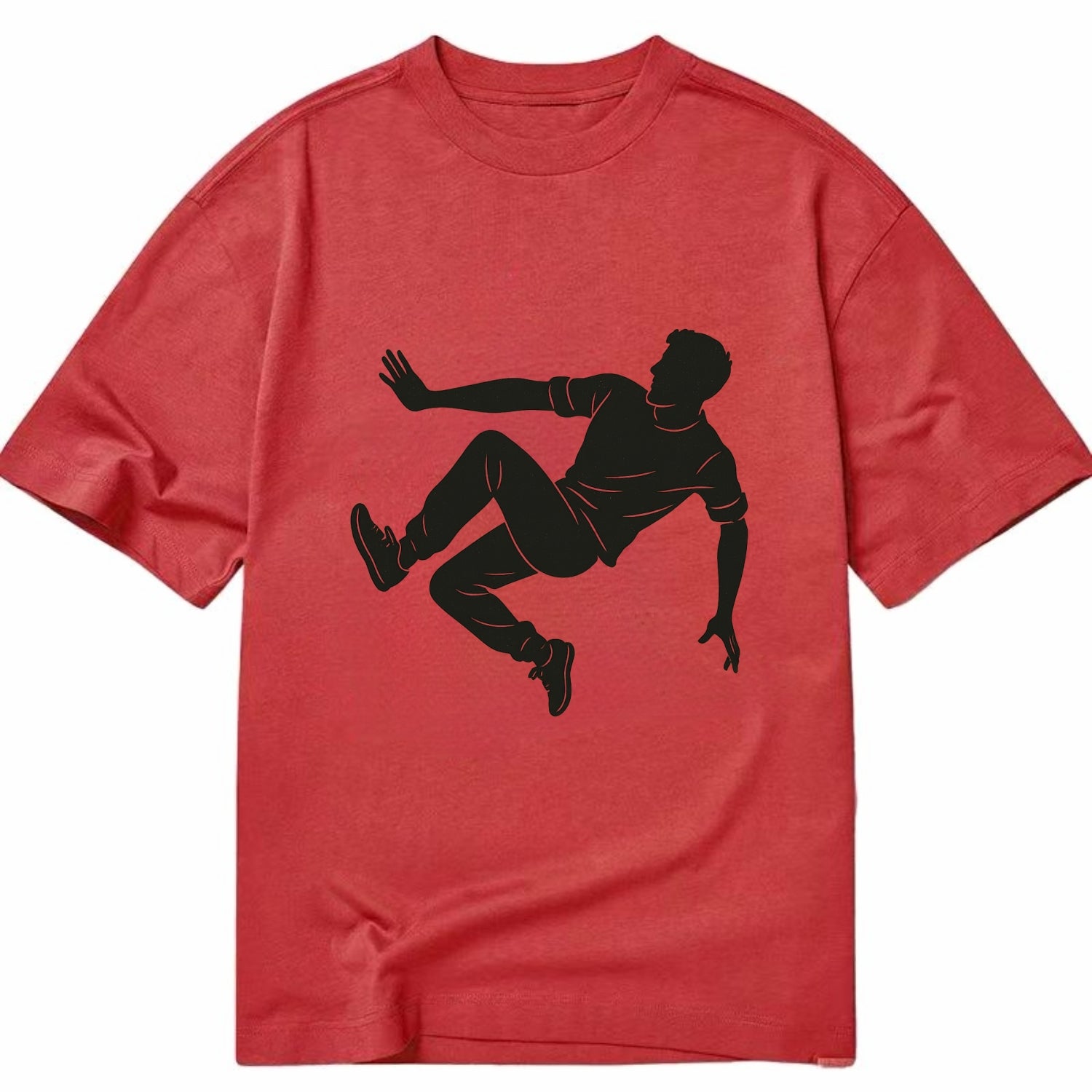 Parkour athlete wall run - Classic T-shirt - Red