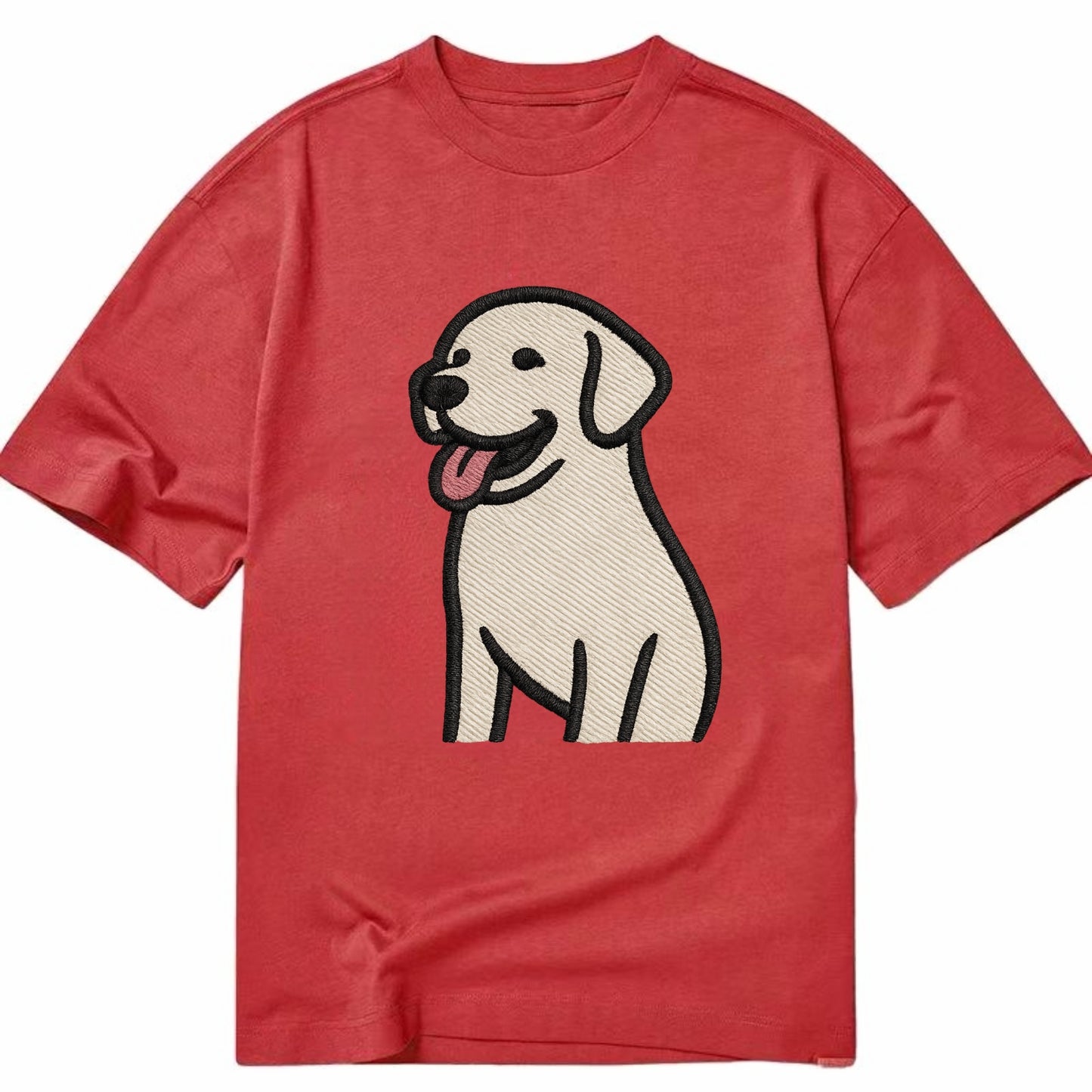 Labrador - Happy panting expression - Cl Classic T-shirt - Red
