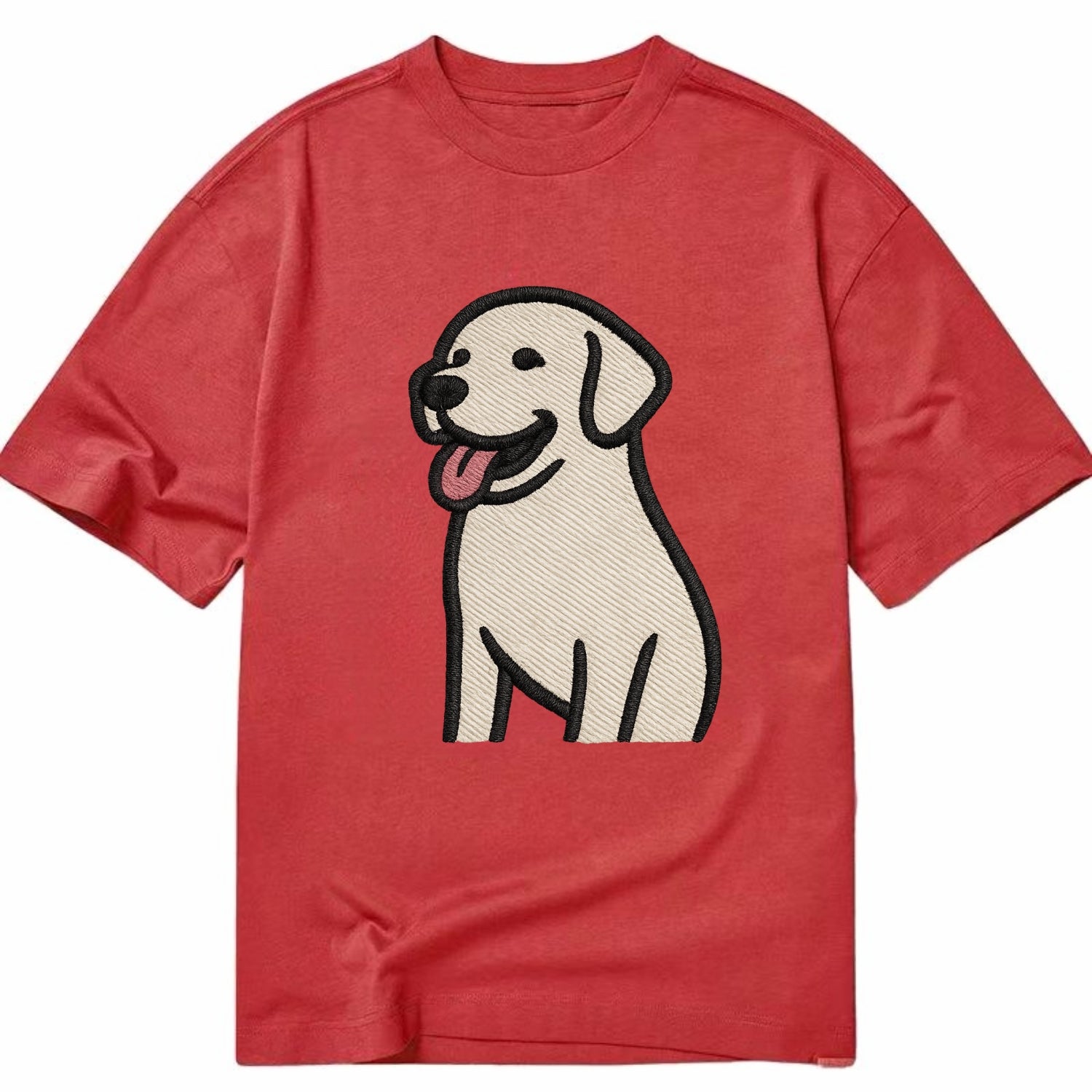 Labrador - Happy panting expression - Cl Classic T-shirt - Red