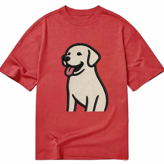 Labrador - Happy panting expression - Cl Classic T-shirt - Red