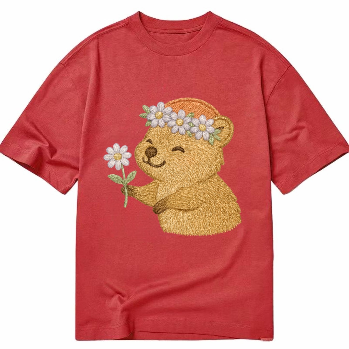 Quokka Daisy Chain - Classic T-shirt - Red