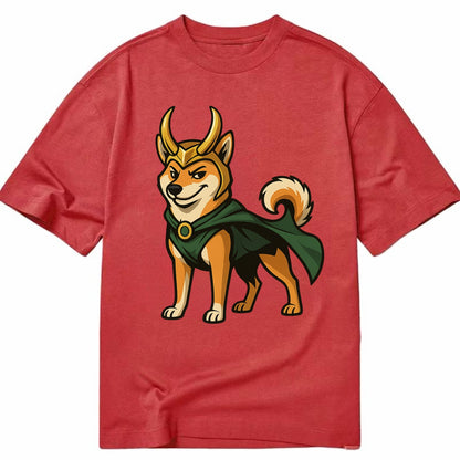 Shiba Inu Loki  - Classic T-shirt - Red