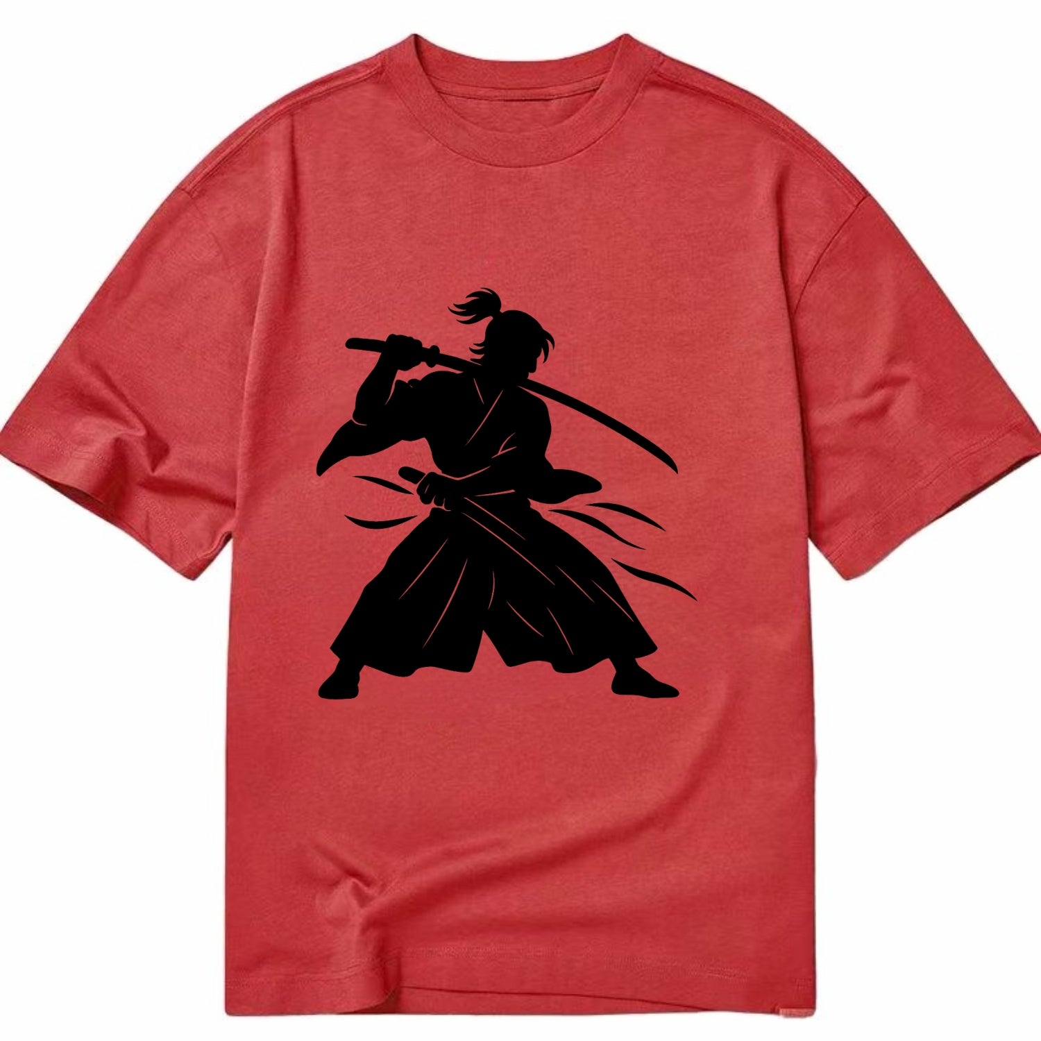 Japanese samurai sword draw - Classic T-shirt - Red