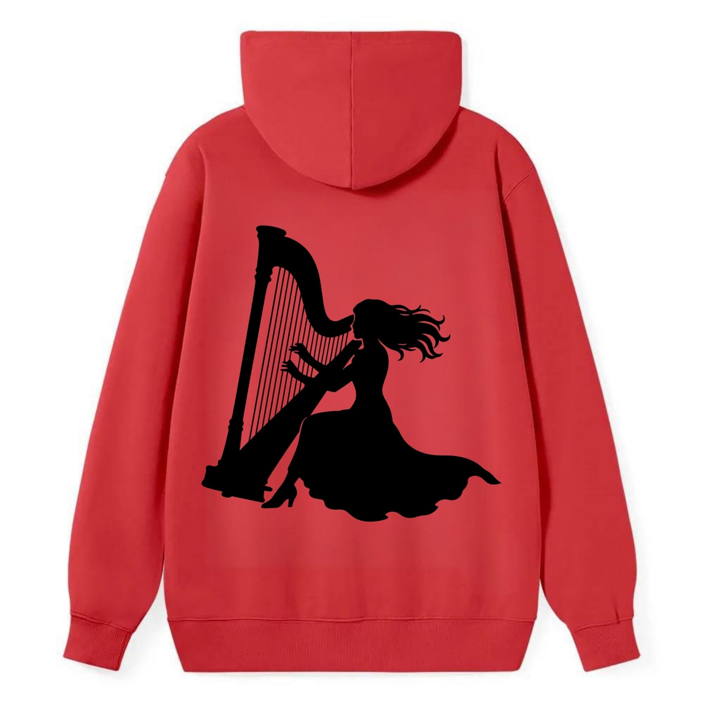 Harpist playing ethereal melody - Classic Pullover Hoodie - Red