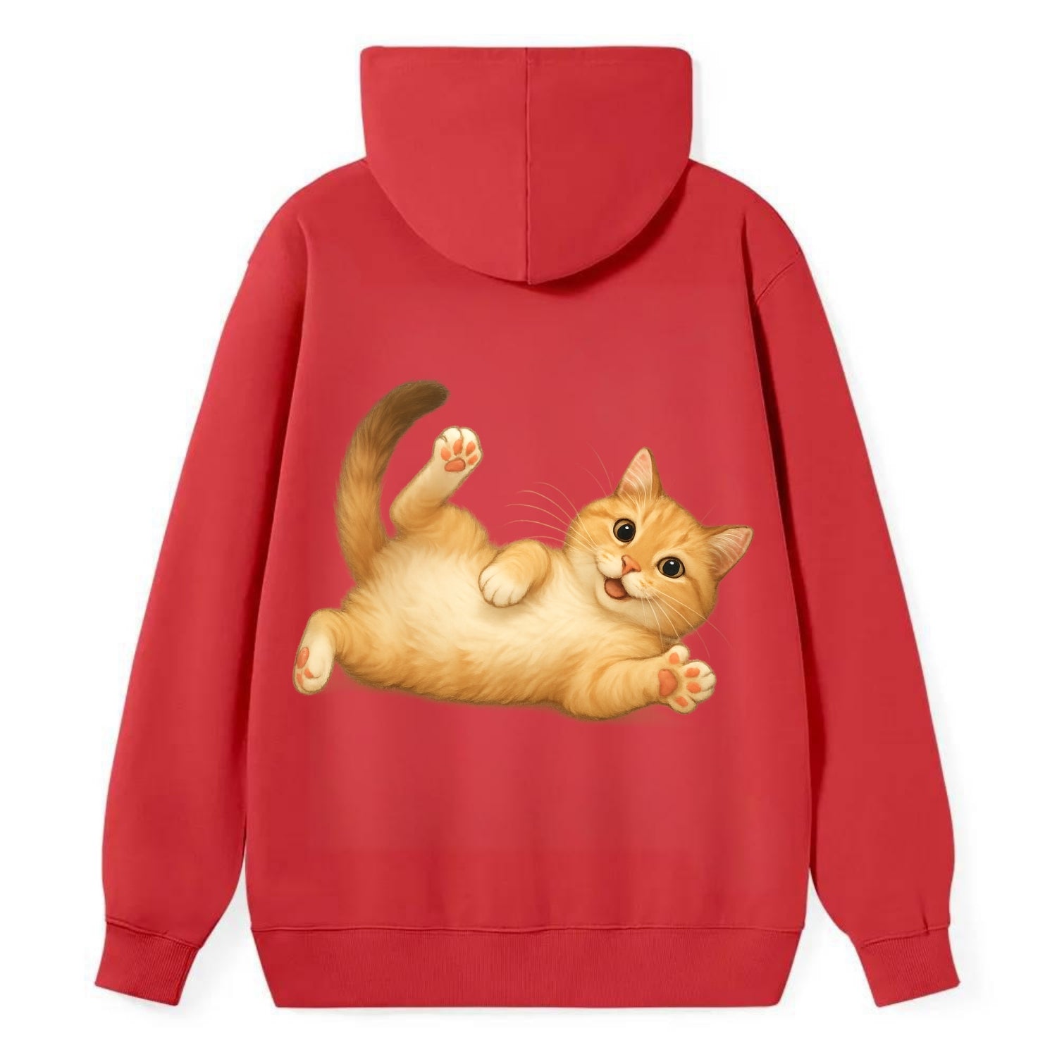 Therapy Cat  - Classic Pullover Hoodie - Red