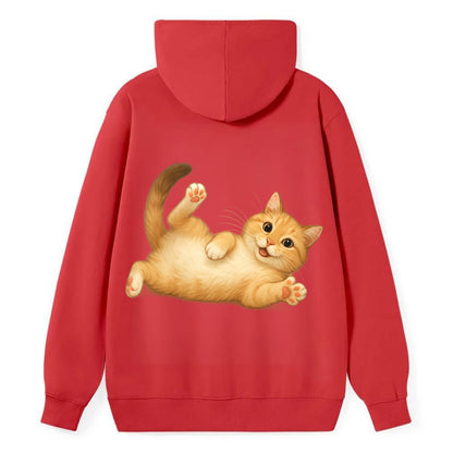 Therapy Cat  - Classic Pullover Hoodie - Red