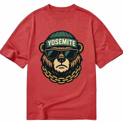 Yosemite Bear - Classic T-shirt - Red