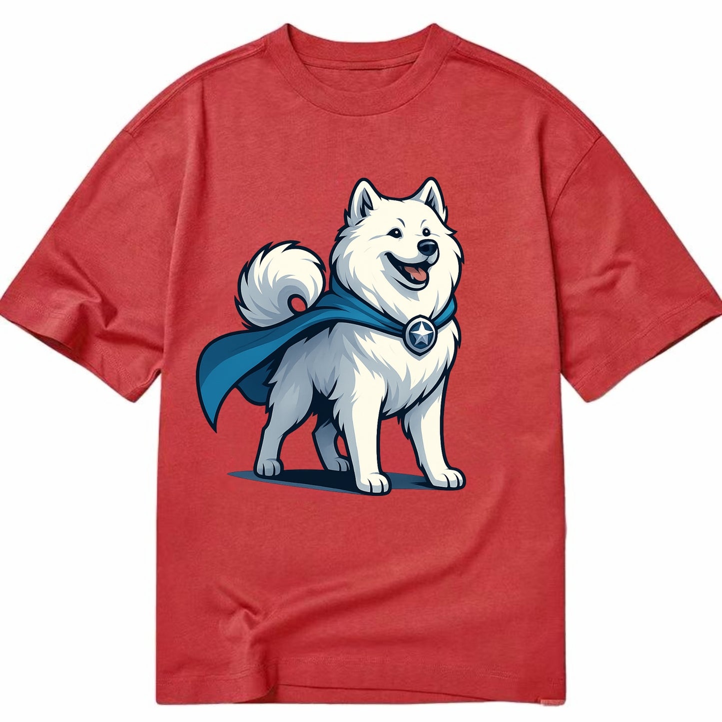 Samoyed Winter Hero  - Classic T-shirt - Red