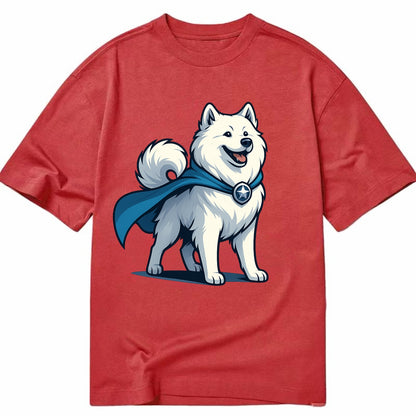 Samoyed Winter Hero  - Classic T-shirt - Red