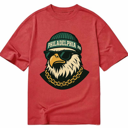 "eagle" "philadelphia" "phi" "green" "us East" - Classic T-shirt - Red