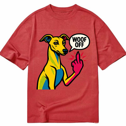 Whippet sleek athletic greyhound-like, elegant long paw giving sass - Classic T-shirt - Red