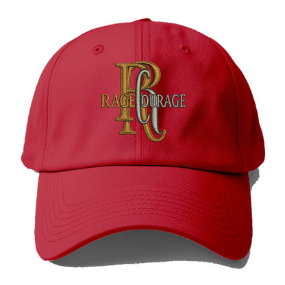 RAGE;COURAGE MODE Warrior Green Hat - Baseball Cap - Red