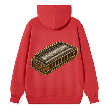Harmonica  - Classic Pullover Hoodie - Red