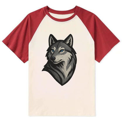 Trust Your Instincts  - Contrast Raglan T-shirt - Red