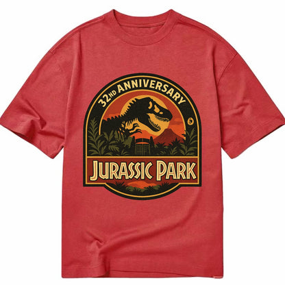 Jurassic Park 32nd Anniversary - Classic T-shirt - Red