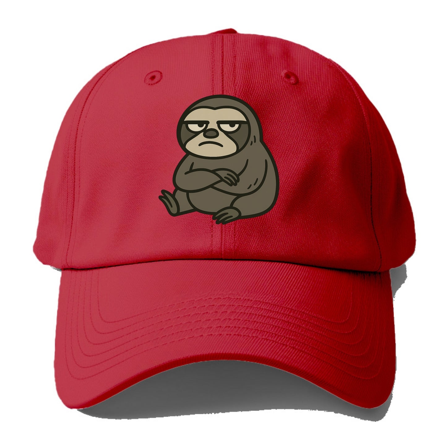 The Sloth Judging Silently - Baseball Cap - Red