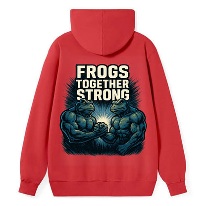 Frogs Together Strong 4 - Classic Pullover Hoodie - Red