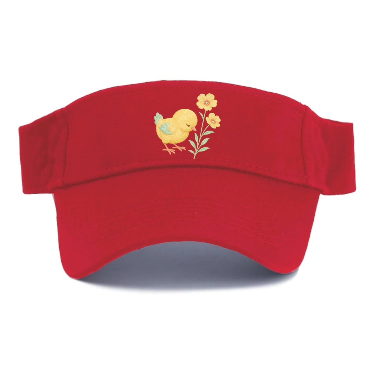 Yellow Chick - Visor - Red