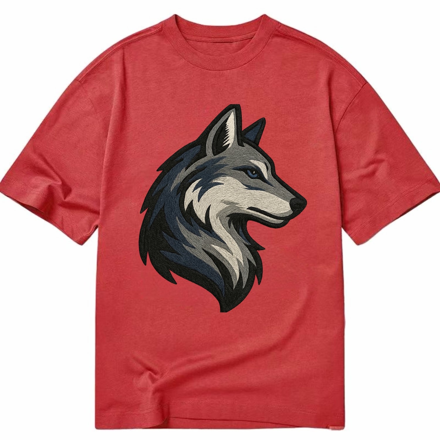 Lone Wolf Wanderer  - Classic T-shirt - Red