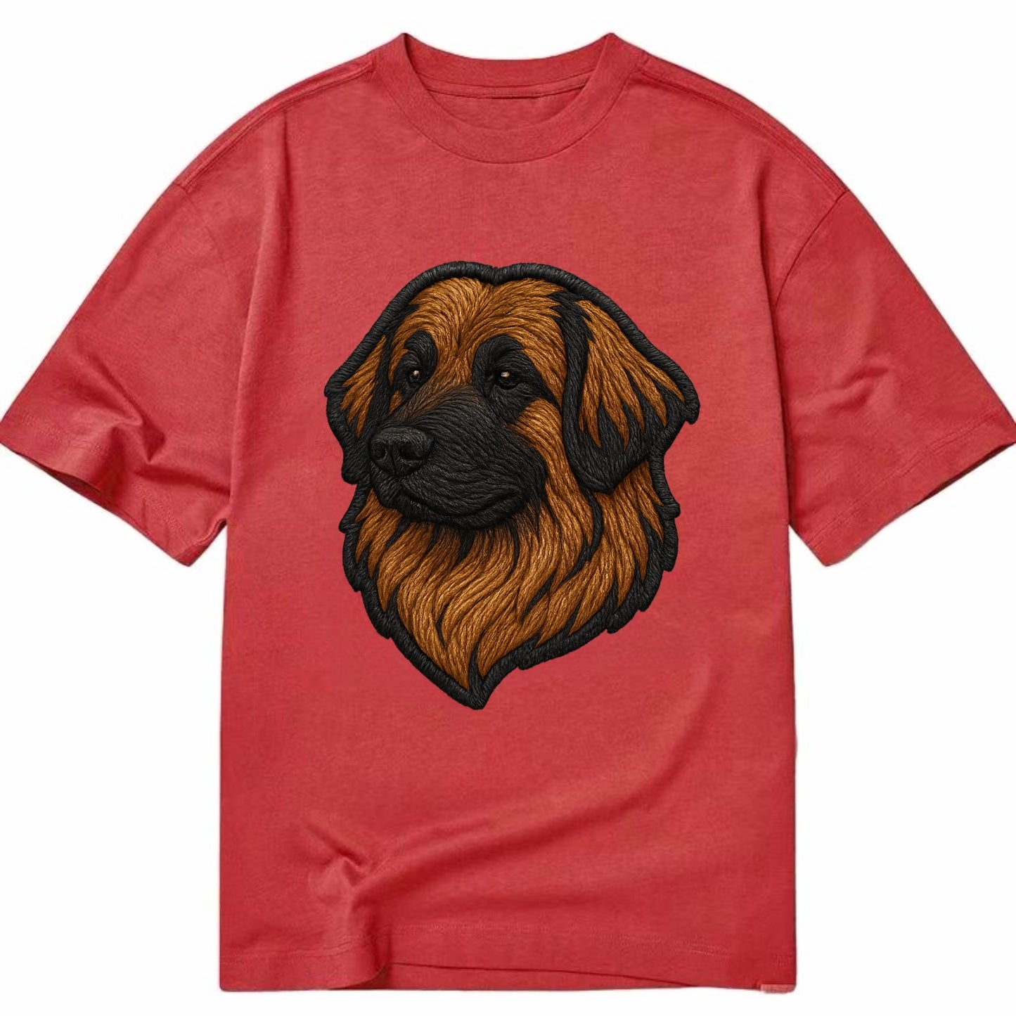 Leonberger - Contemporary lion-mane desi - Classic T-shirt - Red