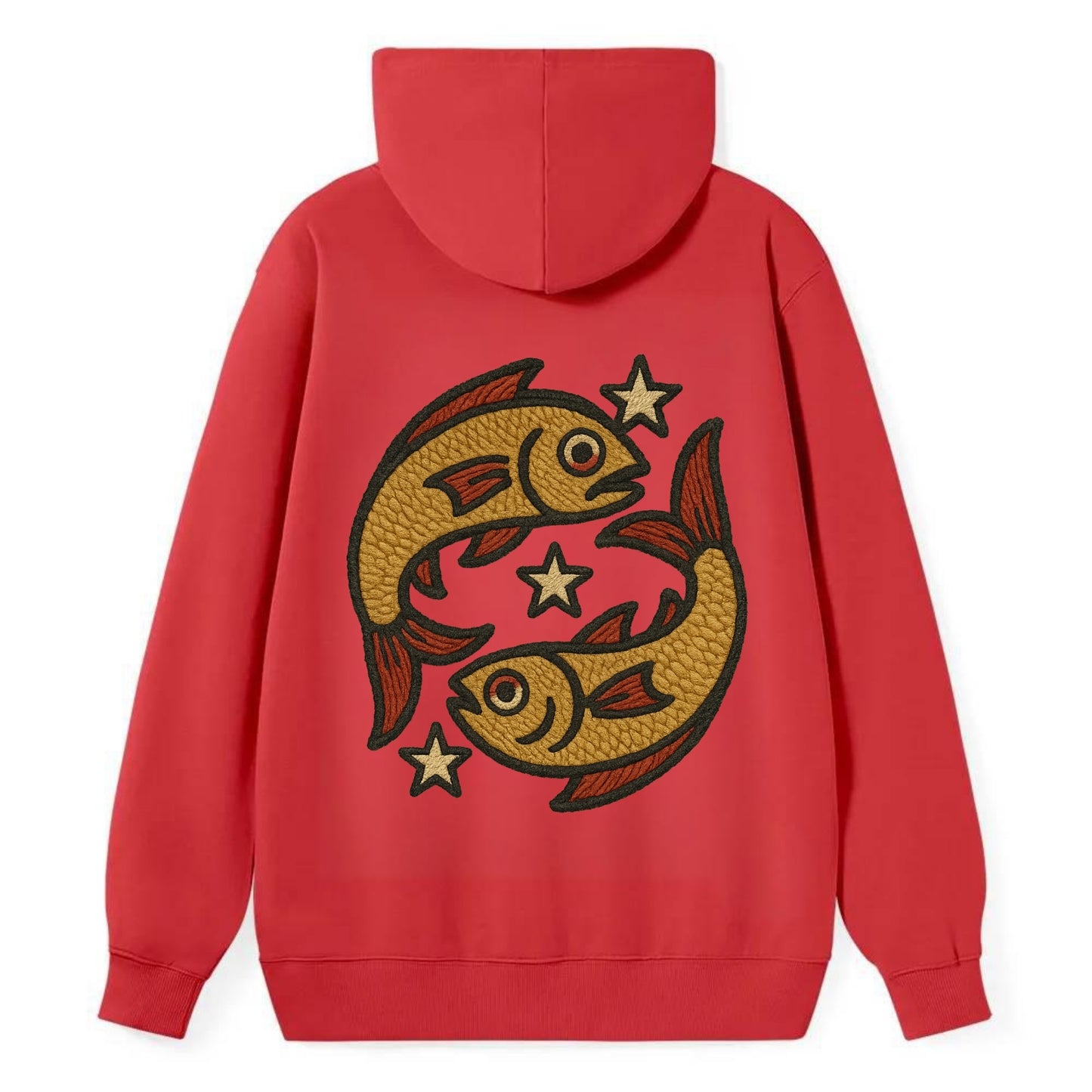Pisces Fish  - Classic Pullover Hoodie - Red