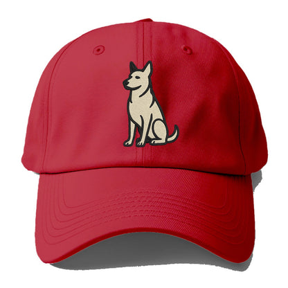 German Sheprador - German Shepherd Lab m Baseball Cap - Red