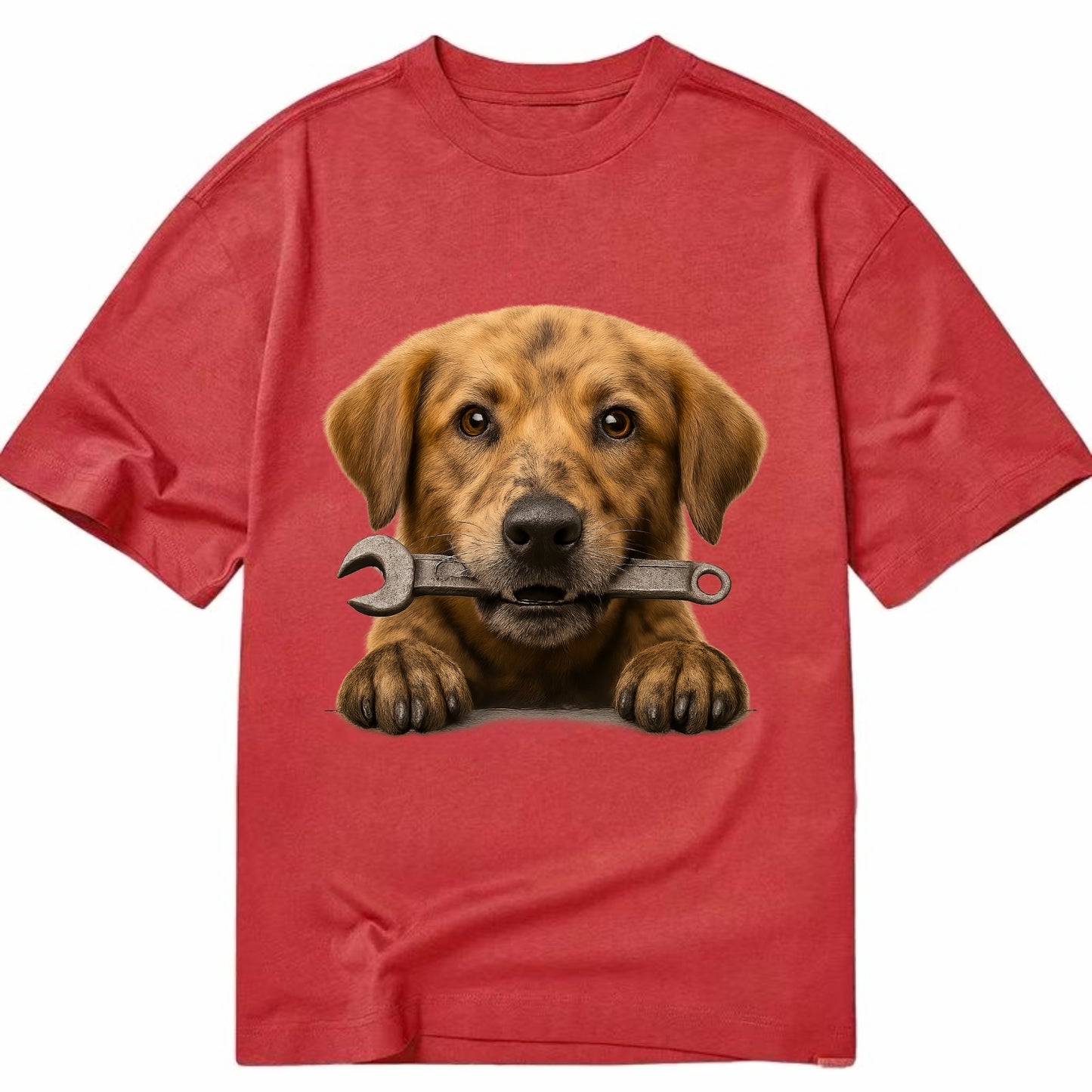 Mechanic Dog  - Classic T-shirt - Red