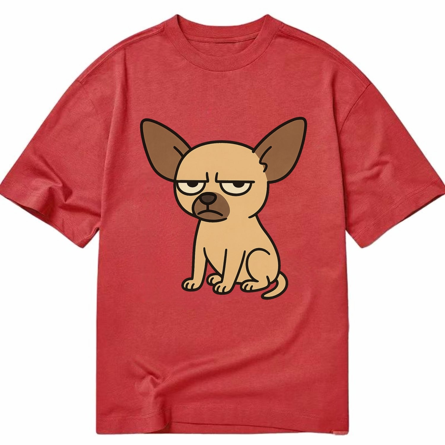 The Chihuahua Judging Silently - Classic T-shirt - Red