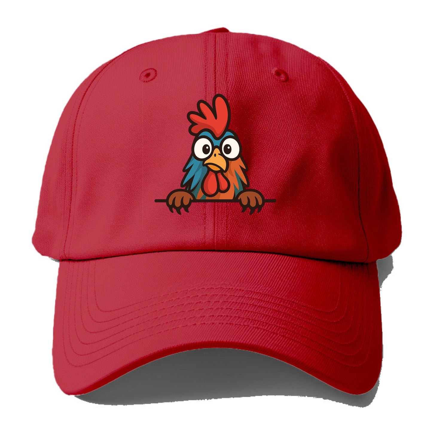 Rooster  - Baseball Cap - Red