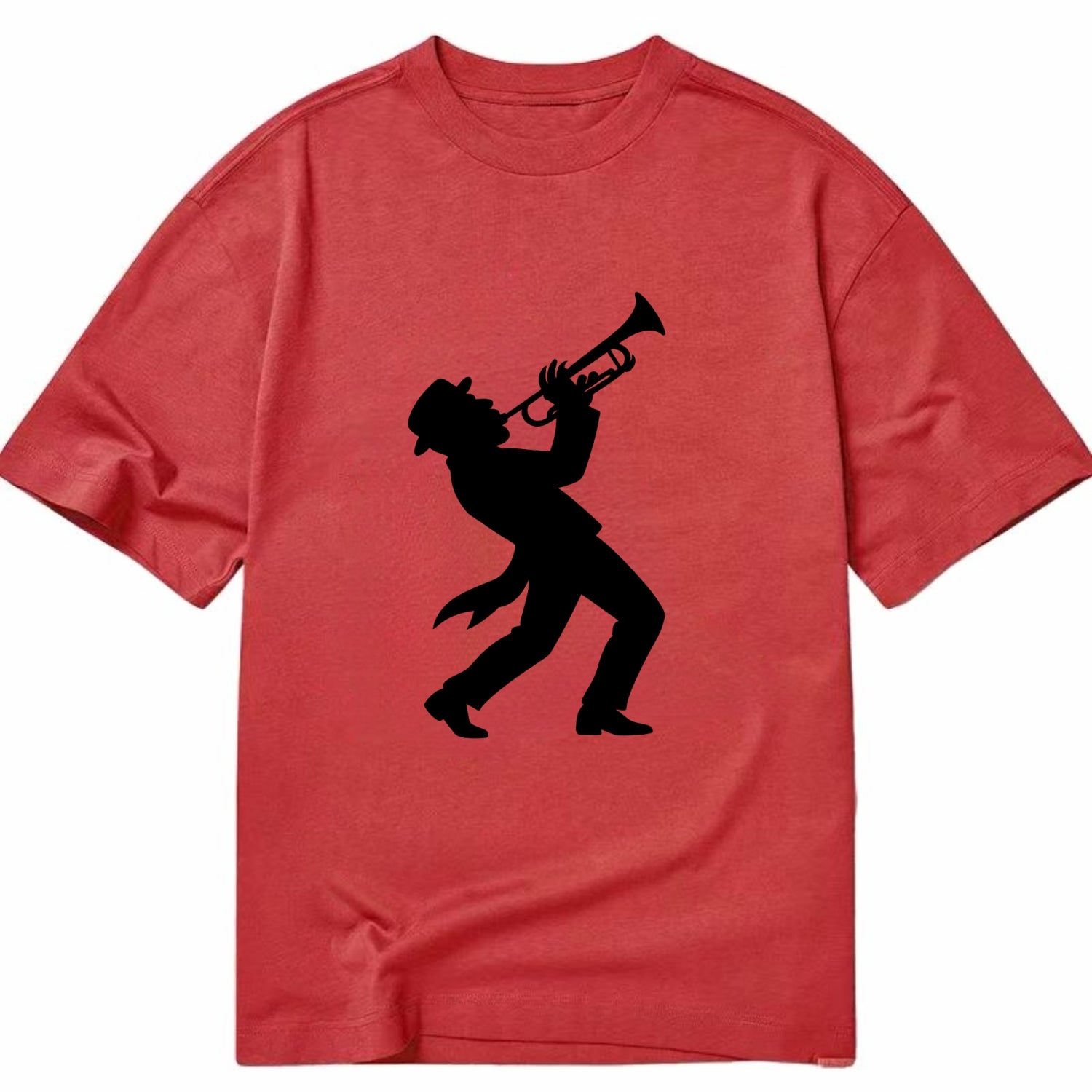 Trumpet player hitting high note - Classic T-shirt - Red