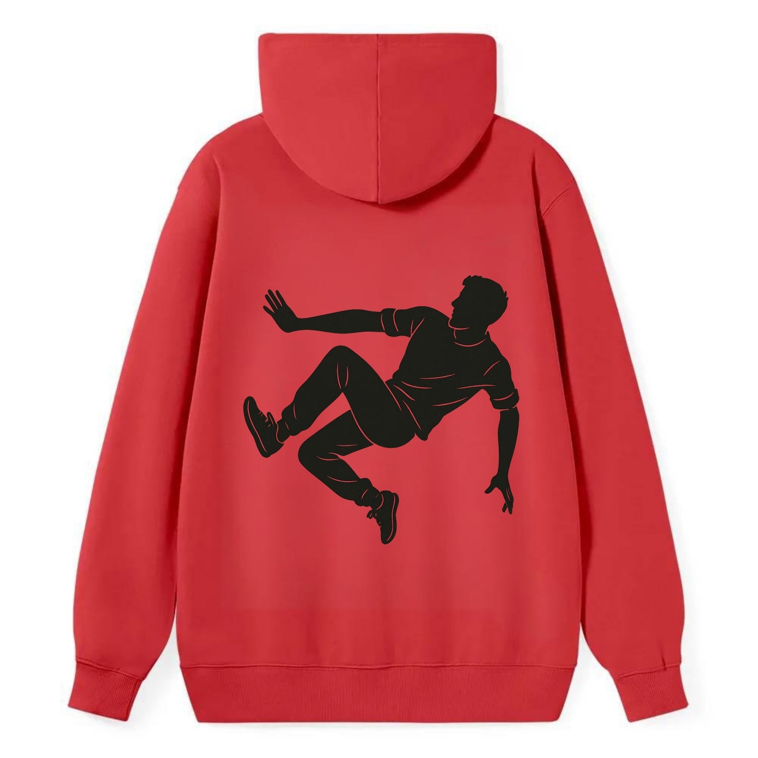Parkour athlete wall run - Classic Pullover Hoodie - Red