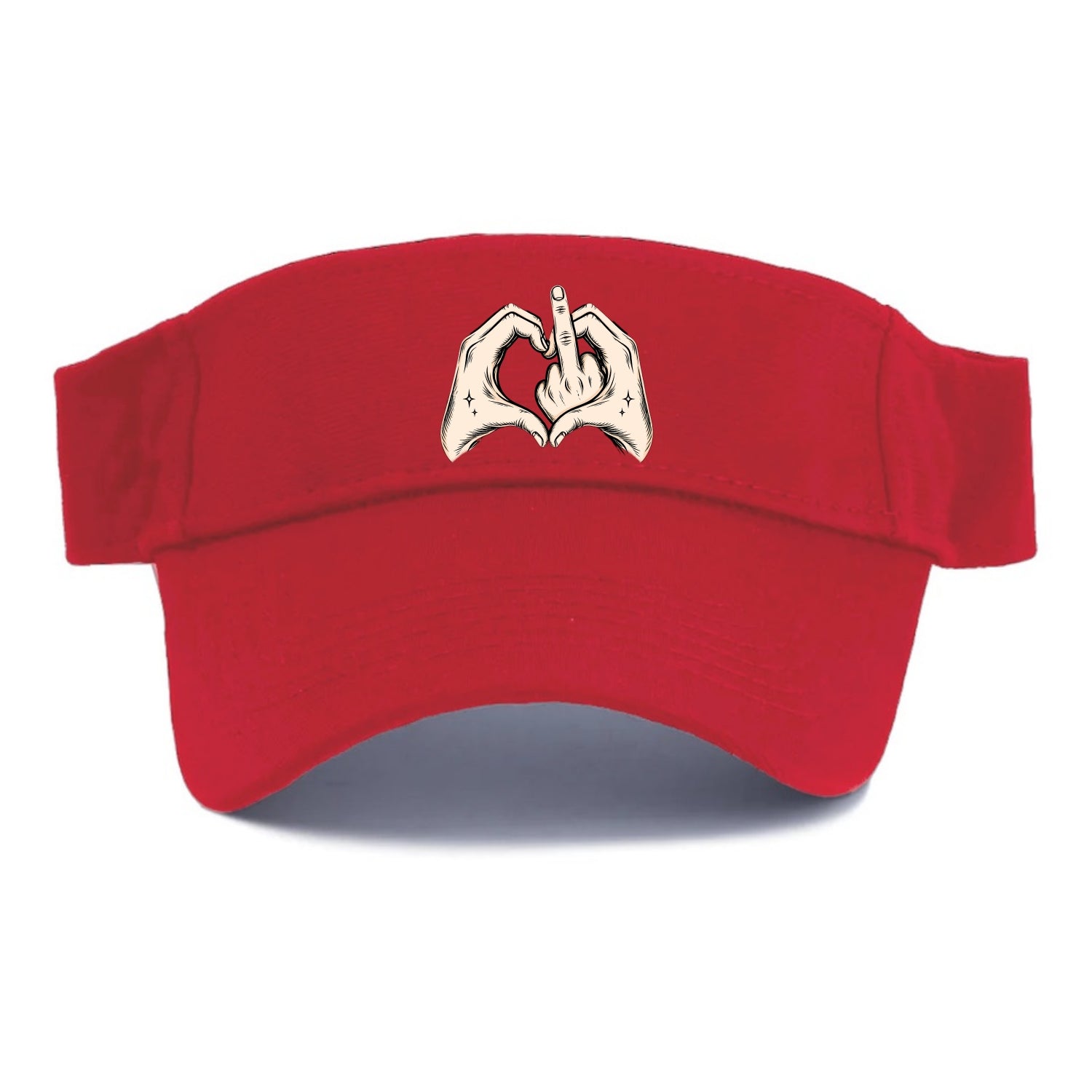 Love You Symbol - Visor - Red