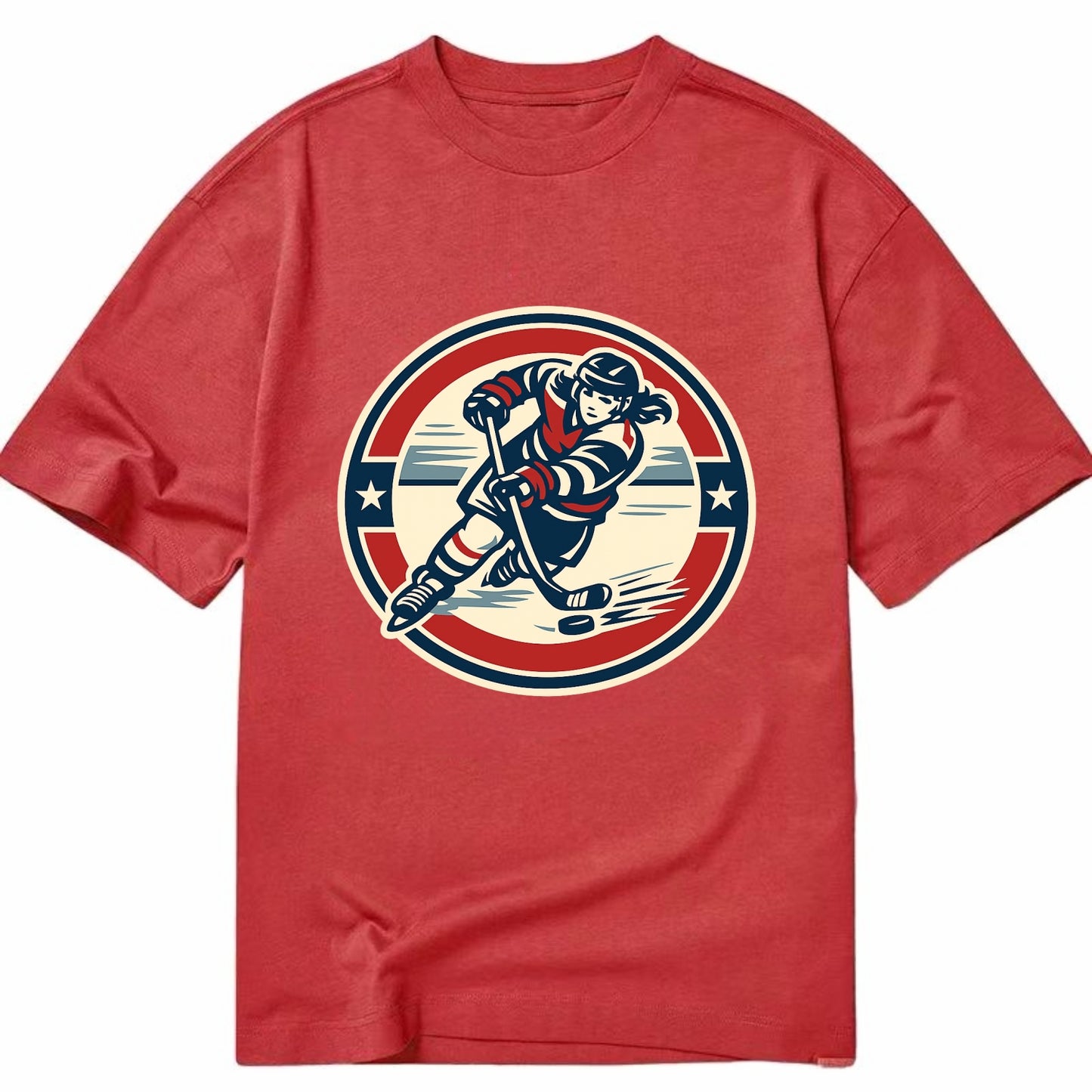 Fierce Ice Queen Emblem - Classic T-shirt - Red