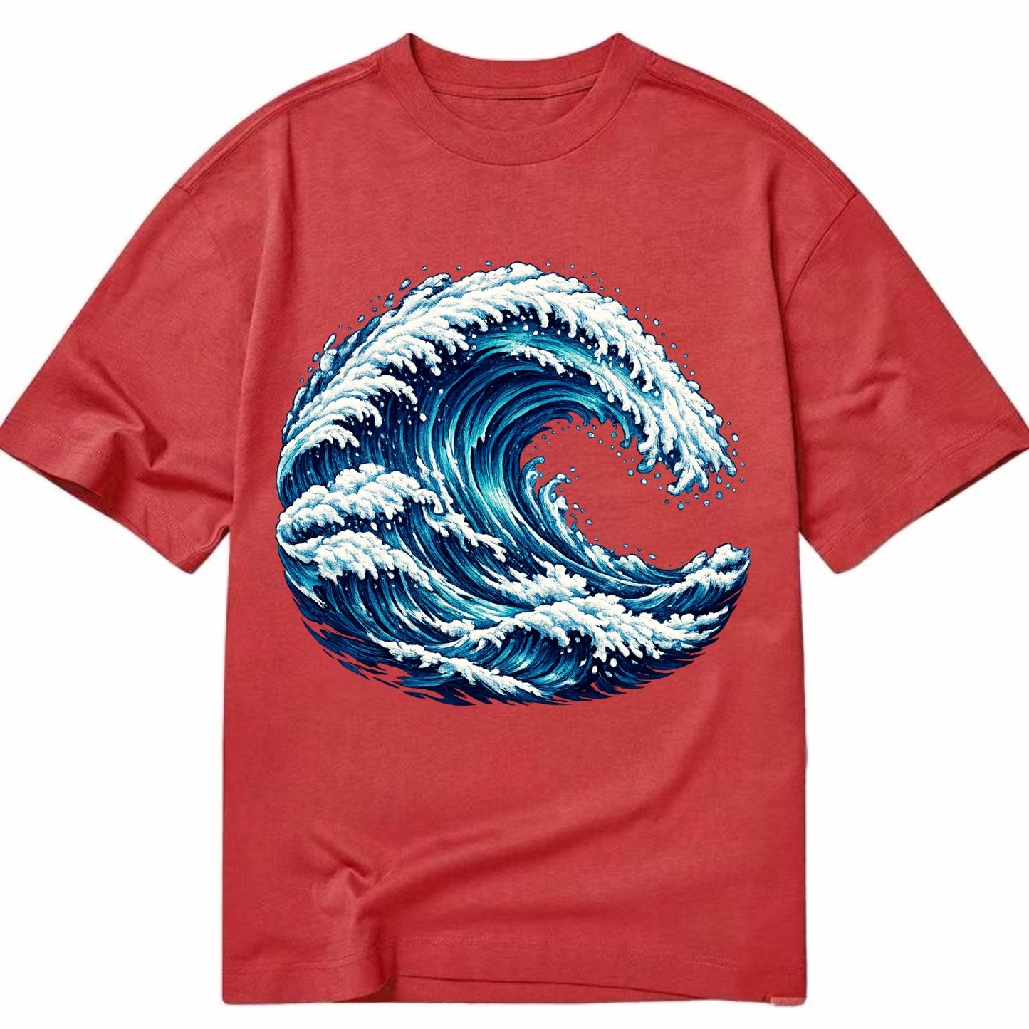 Ocean Wave - Classic T-shirt - Red