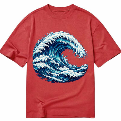 Ocean Wave - Classic T-shirt - Red