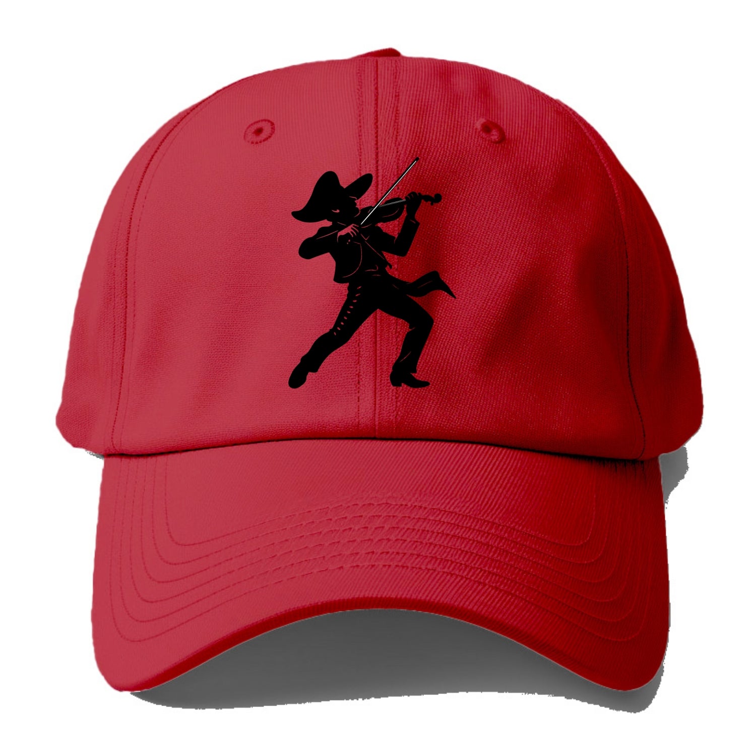 Mariachi violinist passionate performance - Baseball Cap - Red
