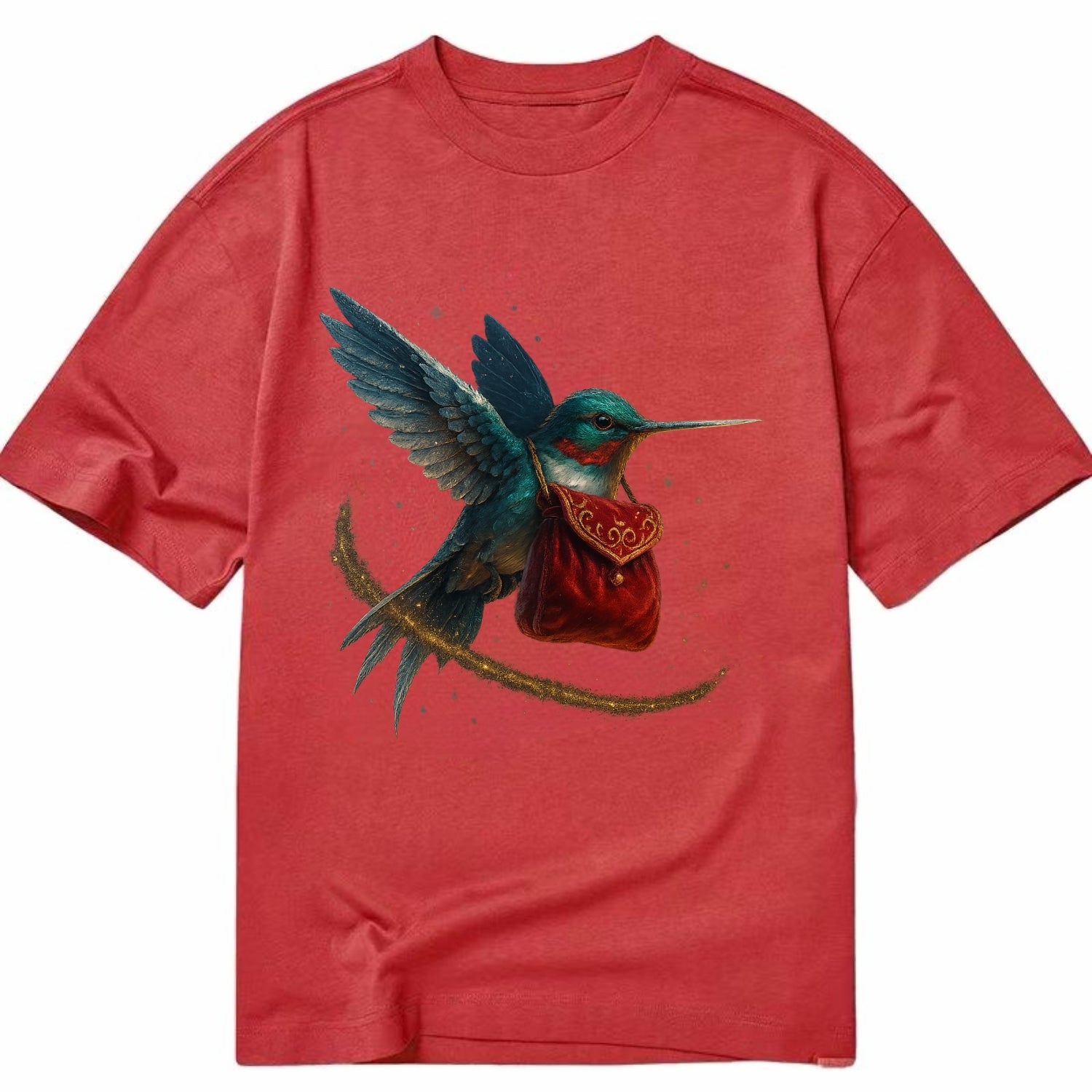 Frostbite Hummingbird Courier  - Classic T-shirt - Red