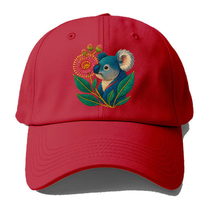 Koala Eucalyptus Bloom - Baseball Cap - Red