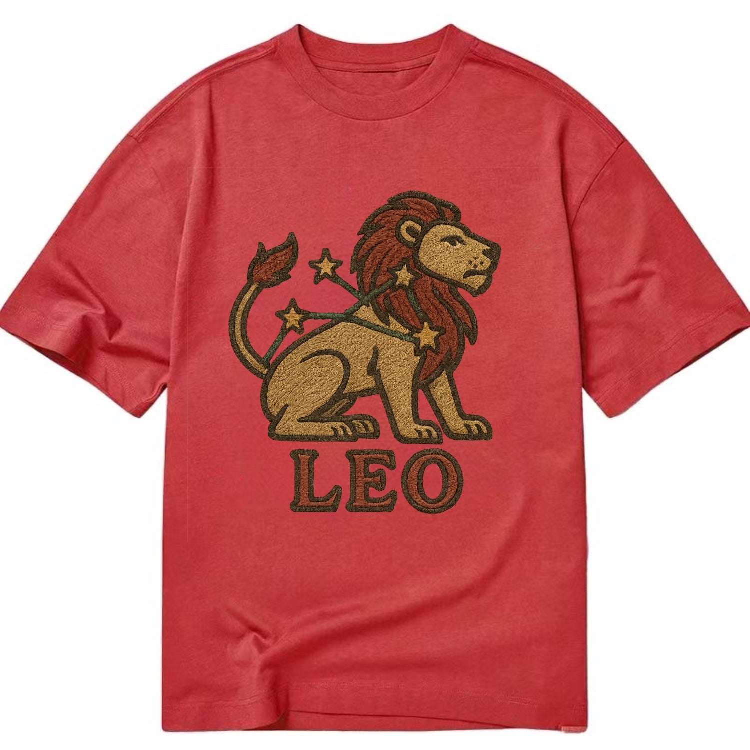 Leo Lion  - Classic T-shirt - Red