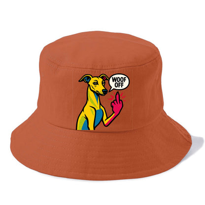 Whippet sleek athletic greyhound-like, elegant long paw giving sass - Bucket Hat - Red