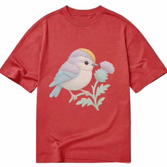 Firecrest Thistle Crown  - Classic T-shirt - Red
