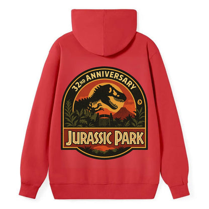 Jurassic Park 32nd Anniversary - Classic Pullover Hoodie - Red
