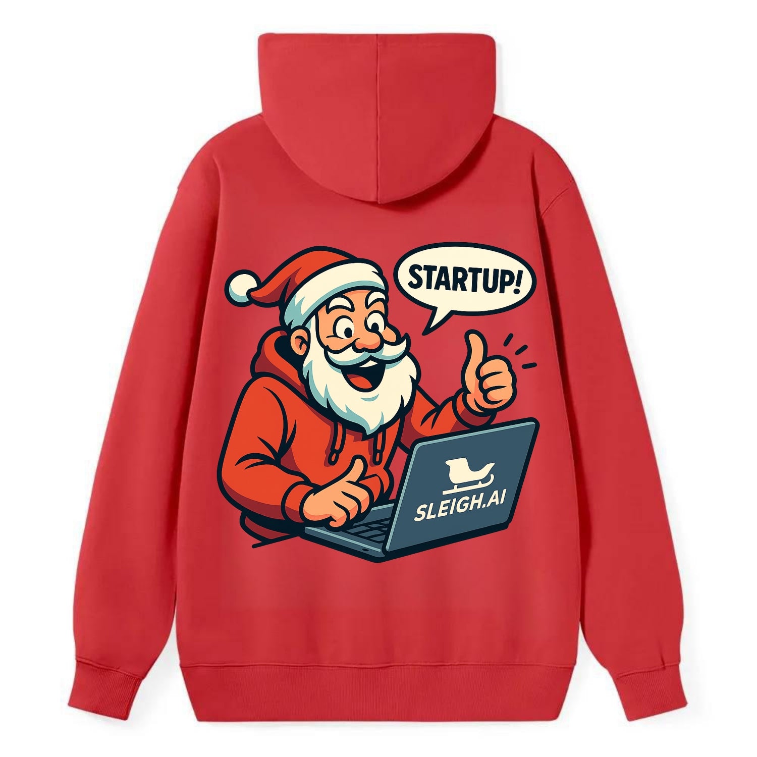 Santa Tech Startup CEO - Classic Pullover Hoodie - Red