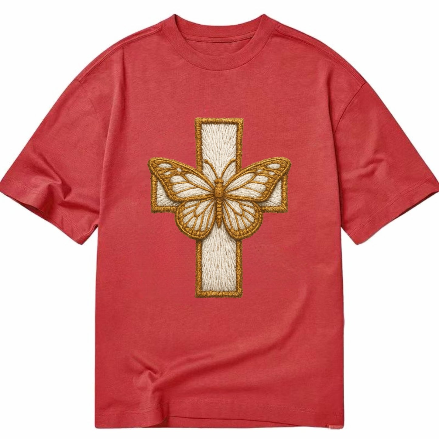 Resurrection Cross  - Classic T-shirt - Red