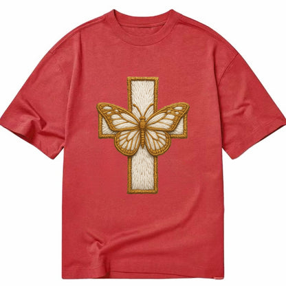 Resurrection Cross  - Classic T-shirt - Red